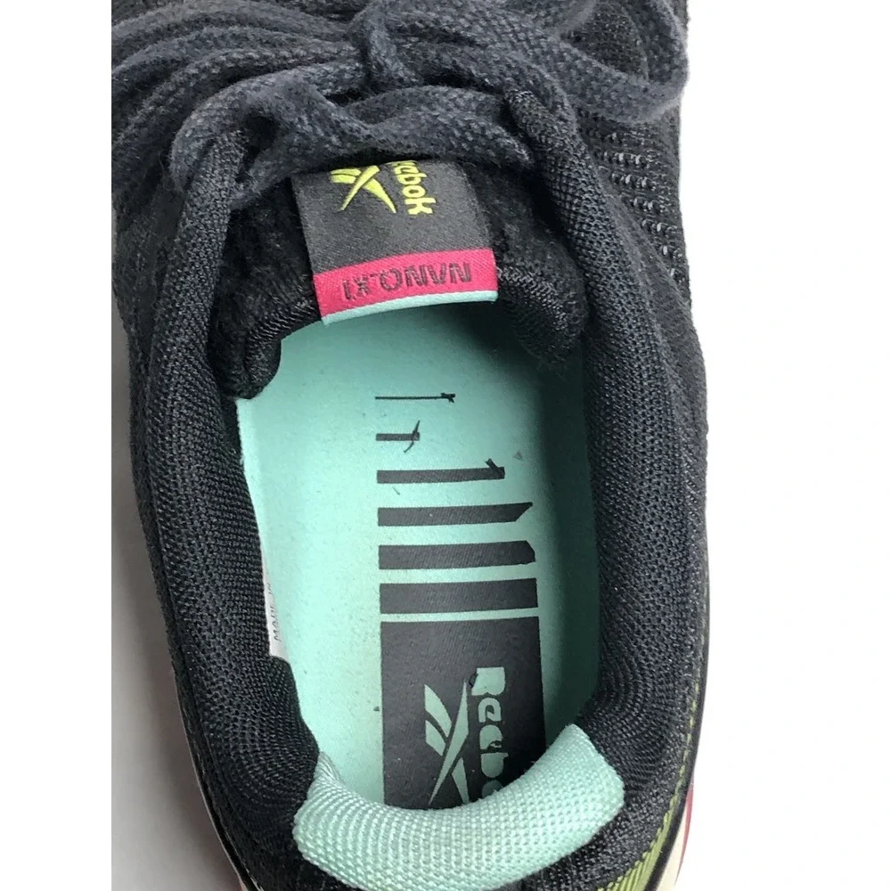 Reebok Nano X1 Mens Training Shoes‎ Black Aqua Pink Size 10.5 H03049
